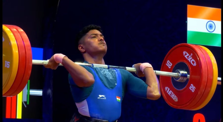 Silver for India! Maharajan Arumugapandian Clinches Medal at Asian Junior Weightlifting Championships